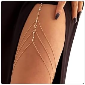 Multi Layered Gold Plated Thigh Chain