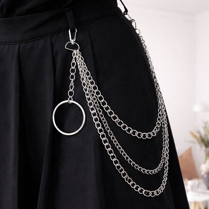 Punk Ring Keychain Jeans & Wallet Chain