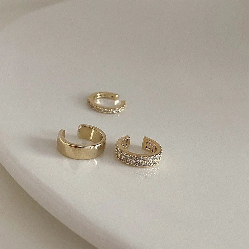 Elegant Gold Earrings – Premium Set of 3