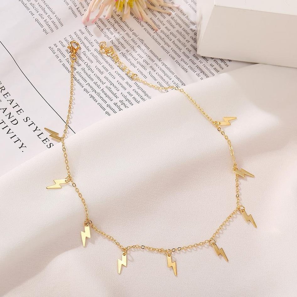 Thunderbolt Charms Necklace – Gold/Silver