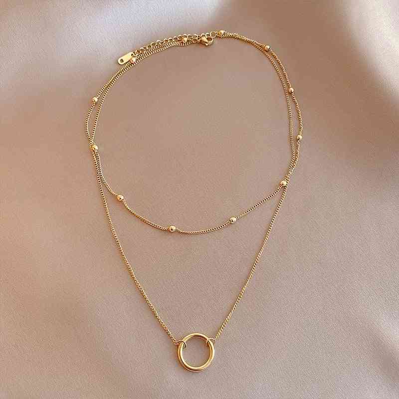 Premium Circle Layered Necklace