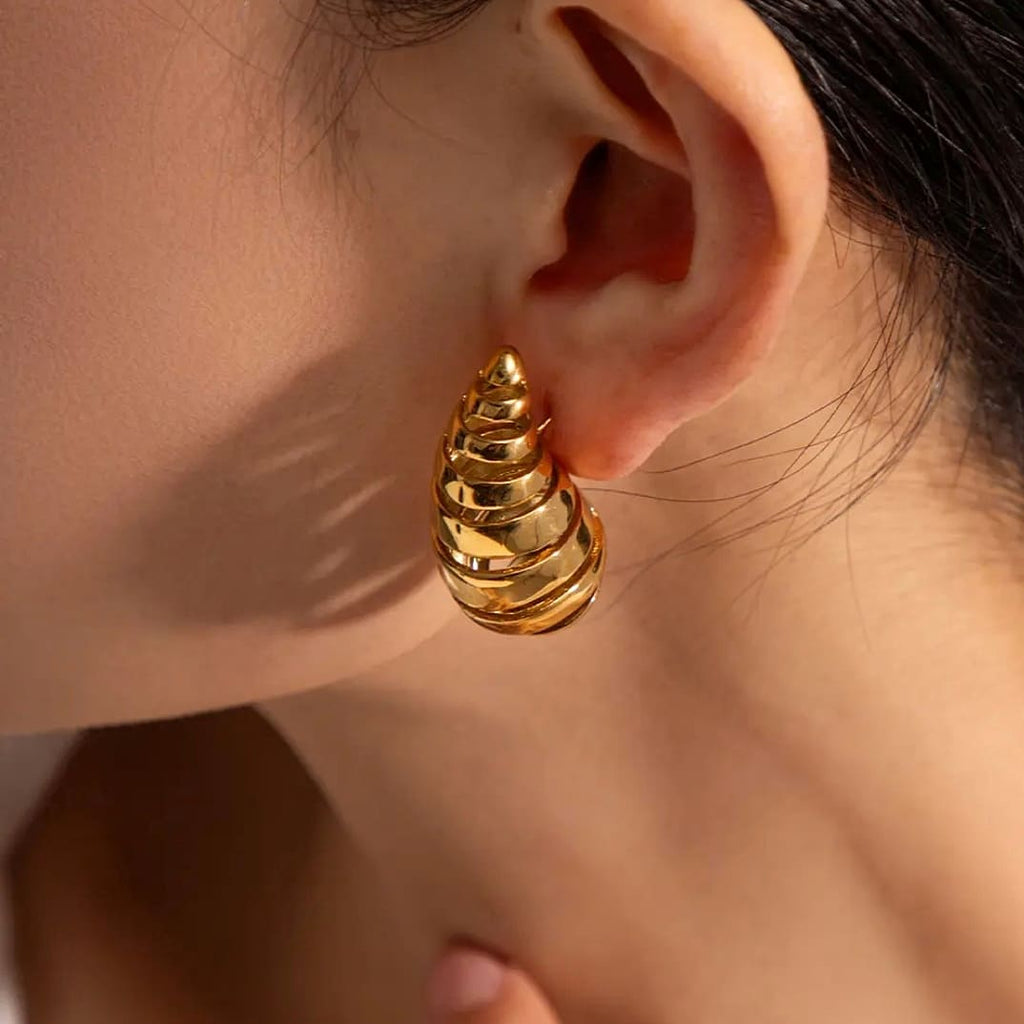 Cut Out Drop Earrings