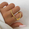 Infinity Loop Statement Ring – Gold
