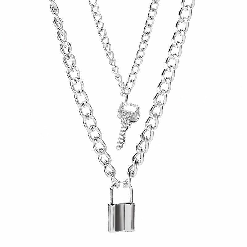 Lock & Key Layered Necklace