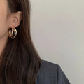 Tri Hoop Earrings