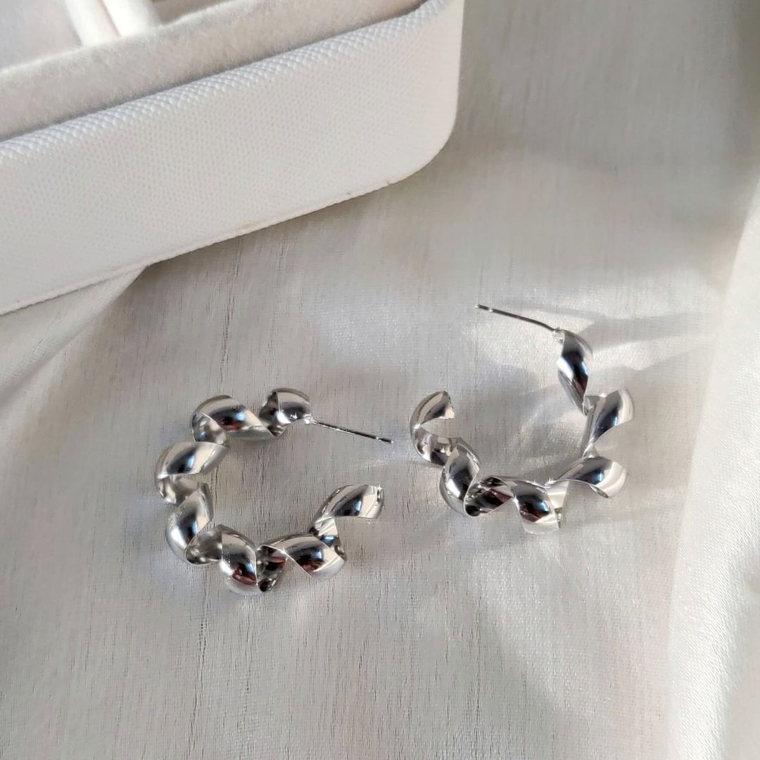 Spiral Hoop Earrings