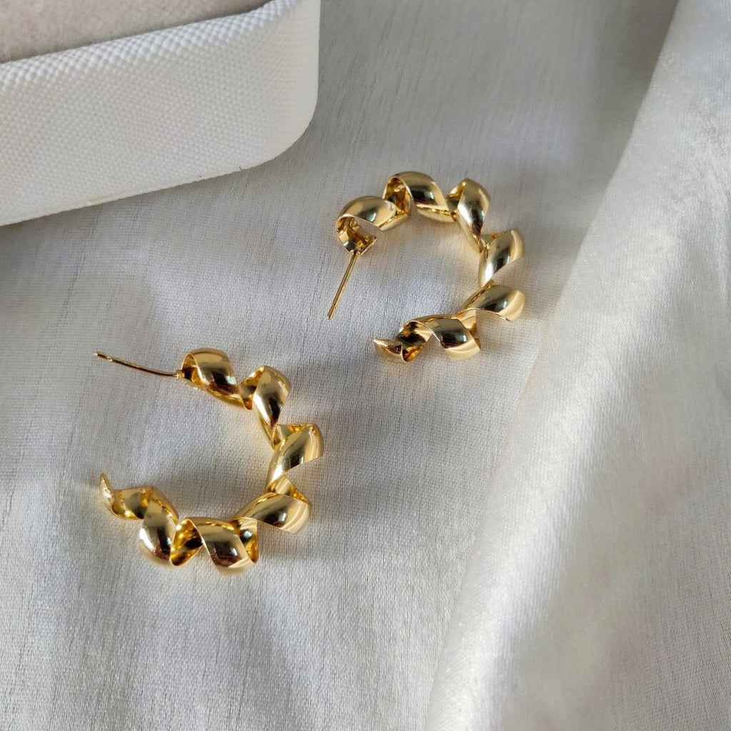 Spiral Hoop Earrings