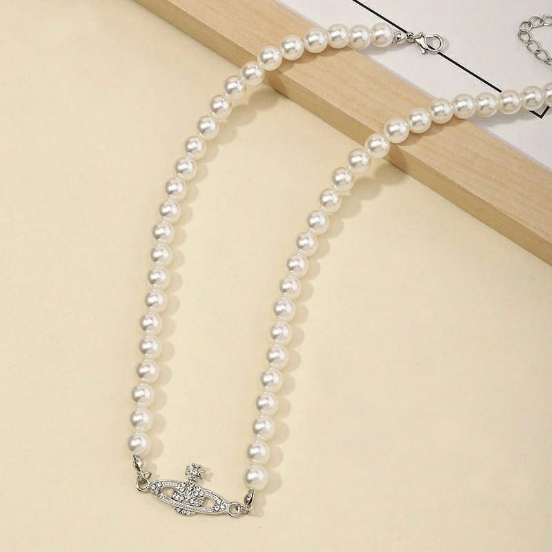 Necklace – Pearl Saturn