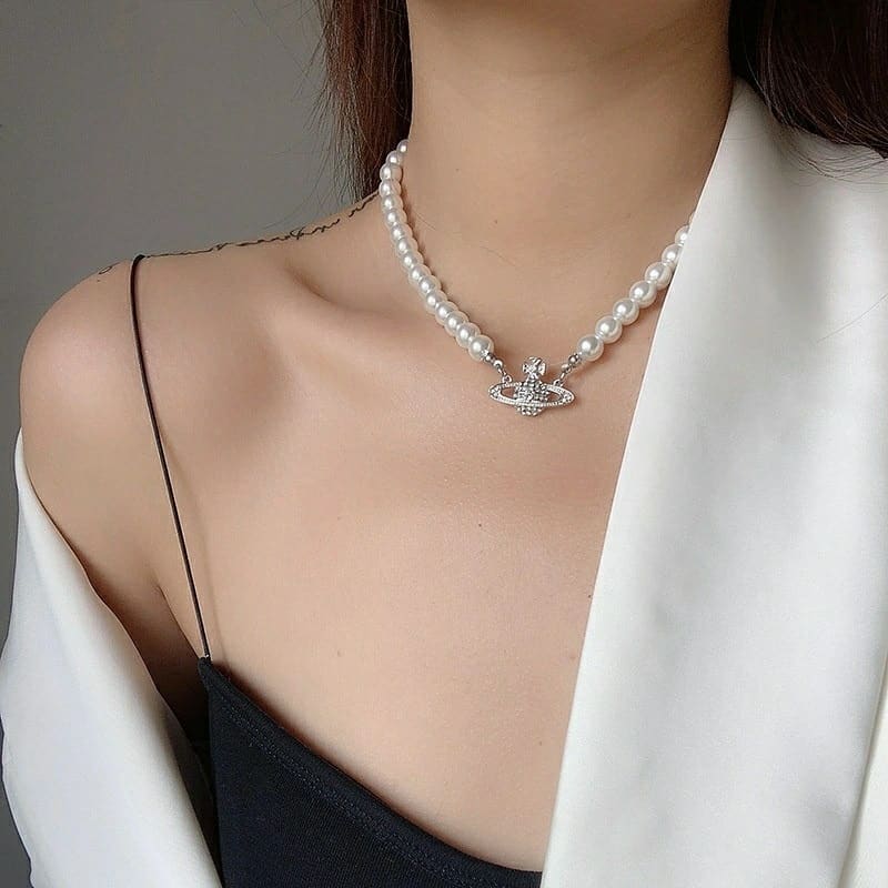 Necklace – Pearl Saturn