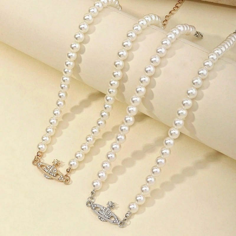 Necklace – Pearl Saturn